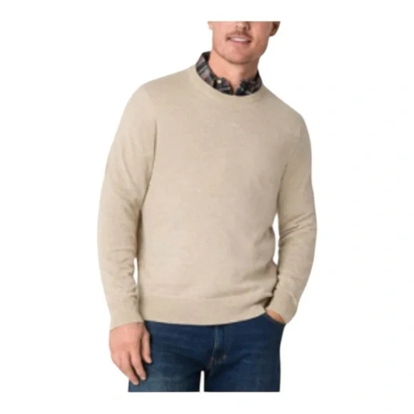 NWT St. John’s Bay Crew Neck Long Sleeve Pullover Sweater Stone Heather XL - Picture 5 of 8